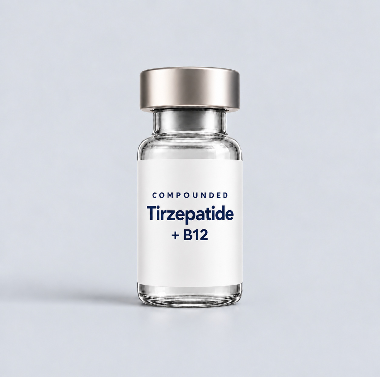 Compounded tirzepatide vial